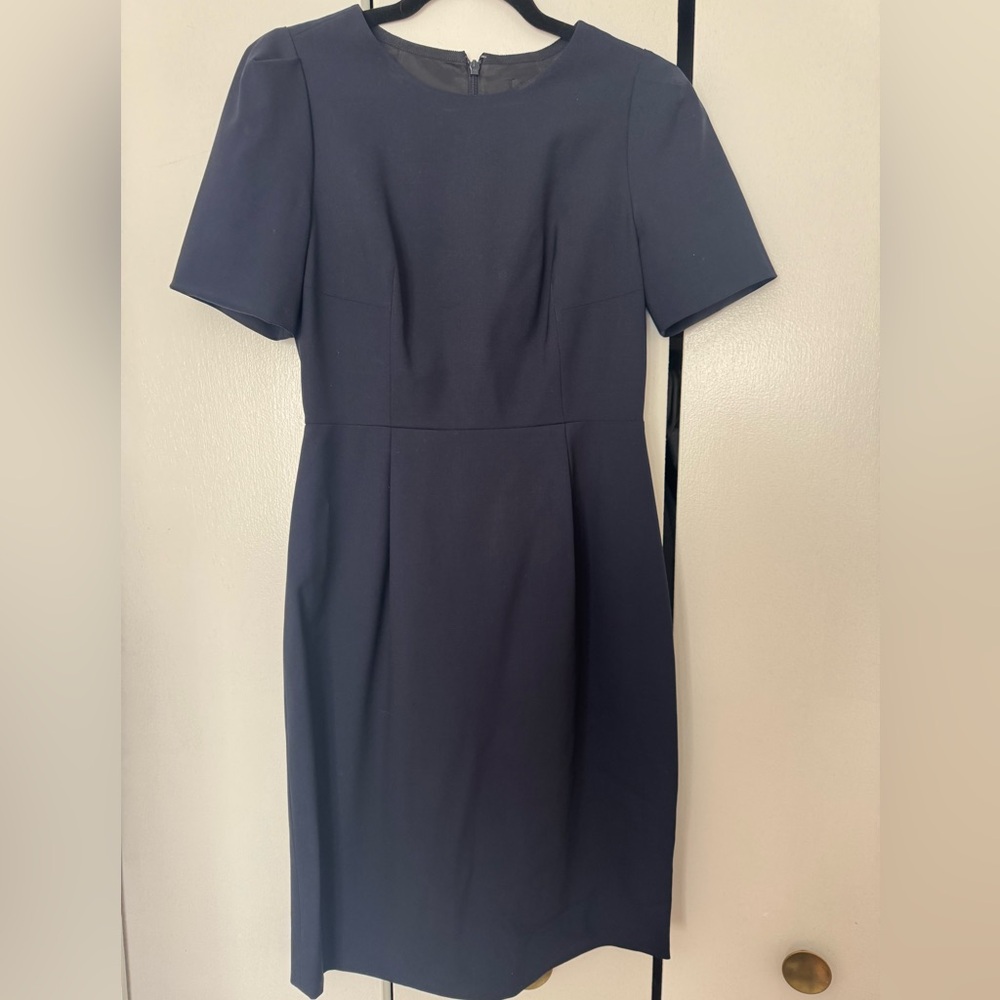 J. Crew Navy Short Sleeve Dress